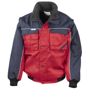 Result Mens Workgaurd Zip Sleeve Heavy Duty Water Repellent Windproof Jacket / R